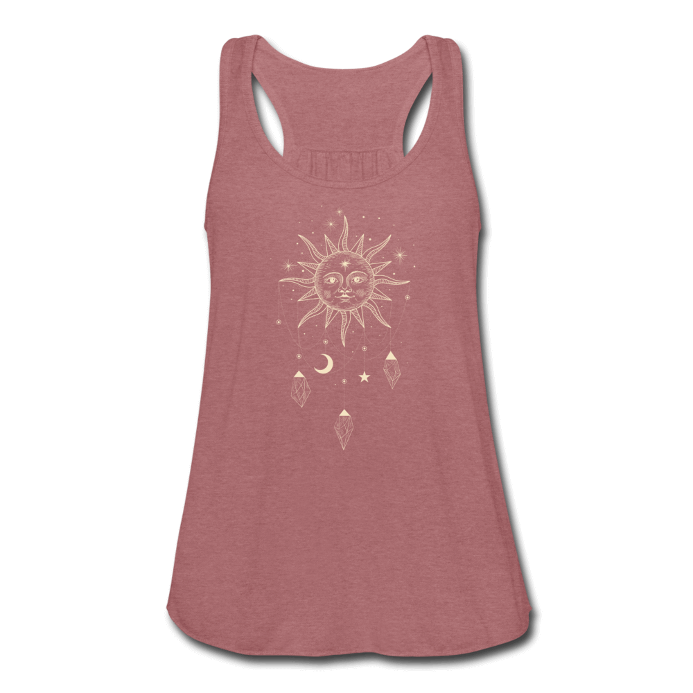 Celestial Vibes Flowy Tank - mauve