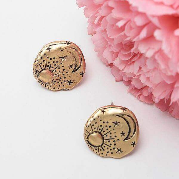 Cosmic Stud Earrings - Mandala Jane