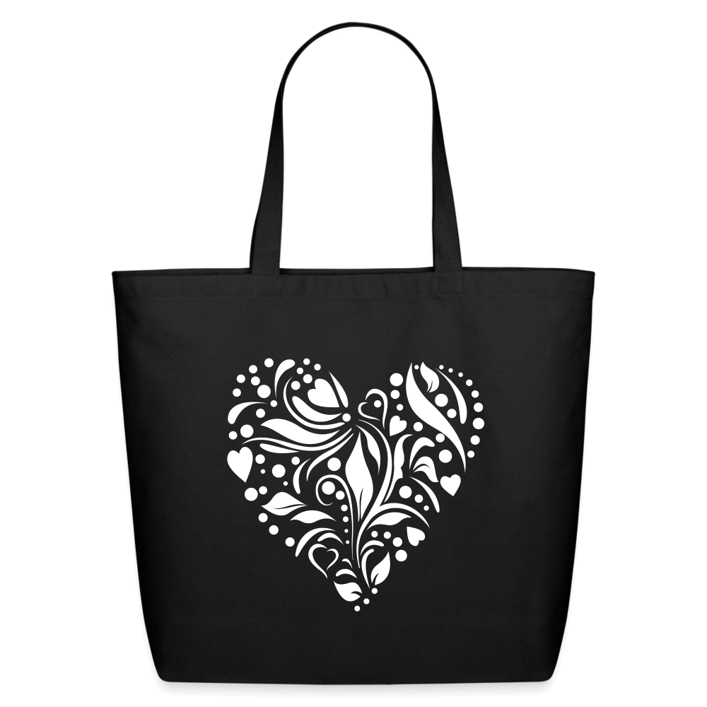 Loving Heart Eco-Friendly Tote - black
