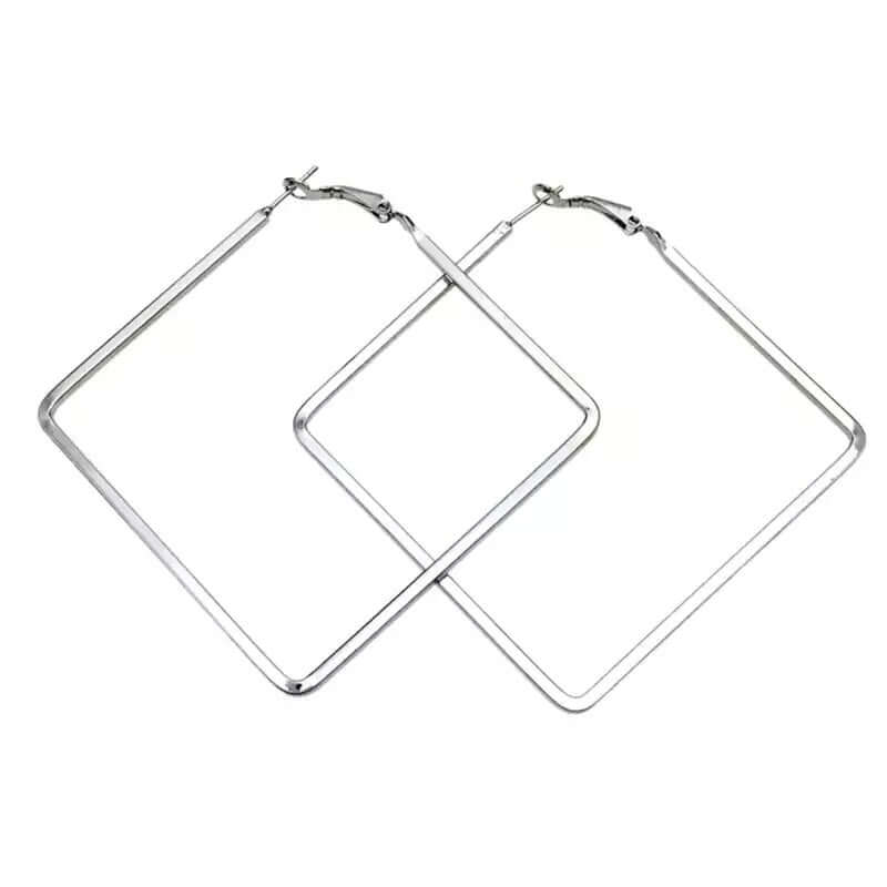 Timeless Square Hoop Earrings - Mandala Jane