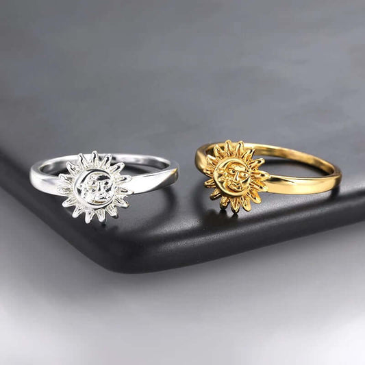 Sun & Moon Ring - Mandala Jane Jewelry