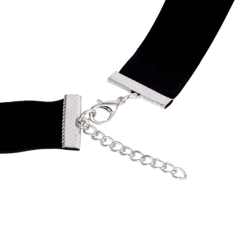 Crystal Heart Velvet Choker - Mandala Jane