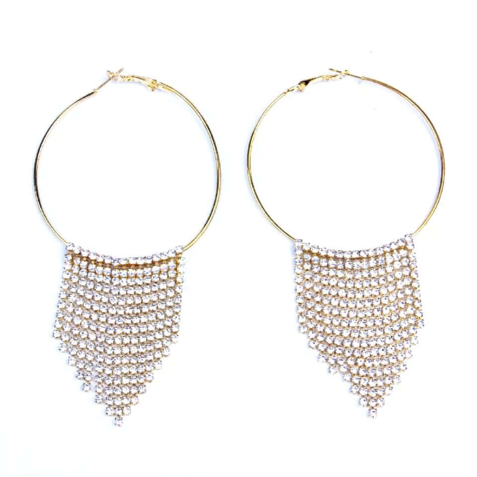 Dazzle & Dangle Hoop Earrings