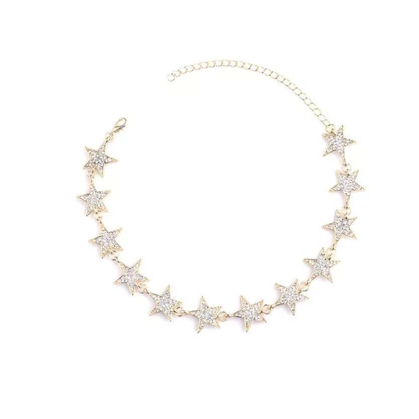 Dazzle Star Choker Necklace - Mandala Jane