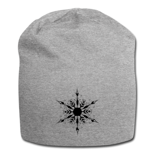 Wanderlust Snowflake Beanie Hat - heather gray