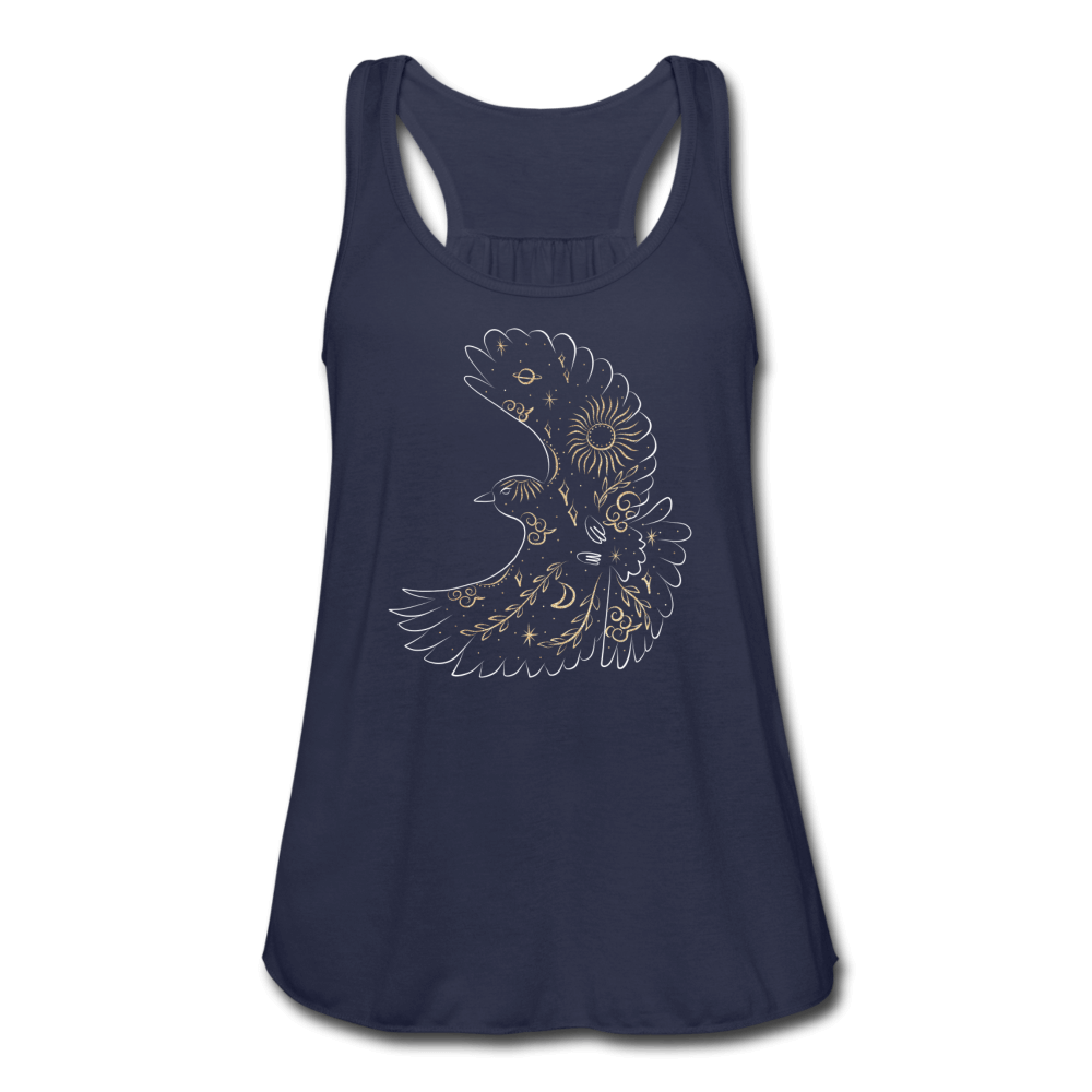 Free As A Bird Tank Top - navy