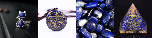 Lapis Lazuli Merkaba Pendant Necklace