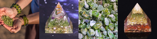 Merkaba Olivine Crystal Pyramid