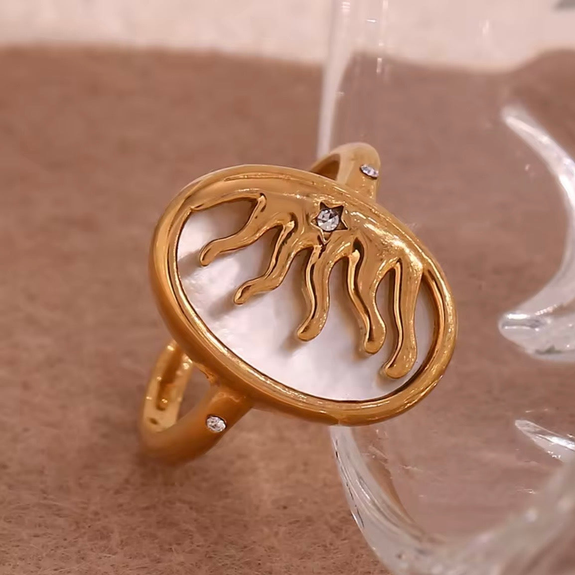 Pearlescent Sun Ring