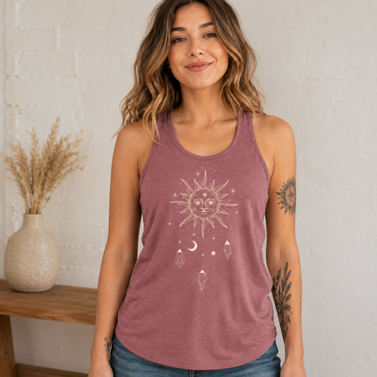 Celestial Vibes Flowy Tank Top