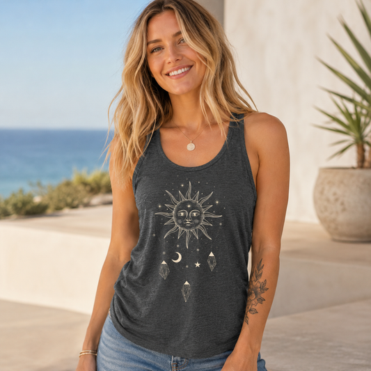 Celestial Vibes Flowy Tank Top