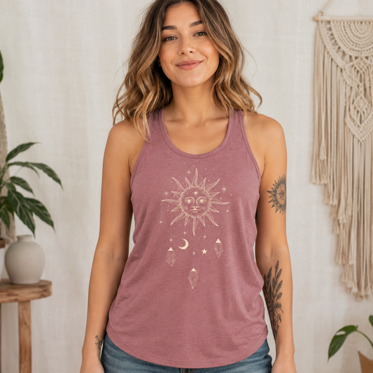 Celestial Vibes Flowy Tank Top