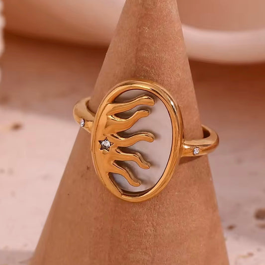 Pearlescent Sun Ring