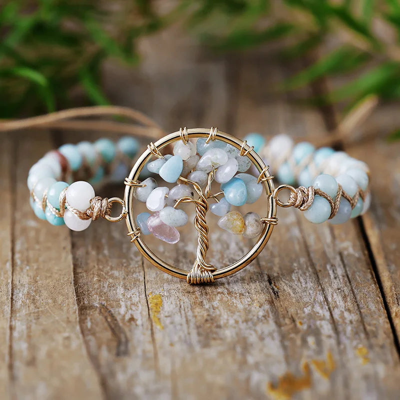 Amazonite Tree of Life Bracelet