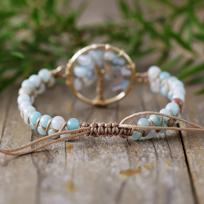 Amazonite Tree of Life Bracelet