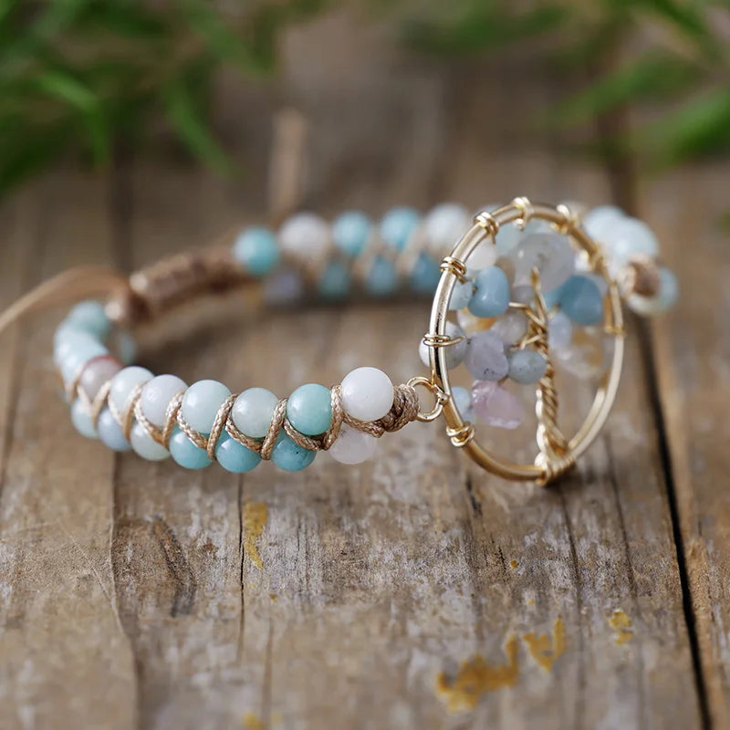 Amazonite Tree of Life Bracelet