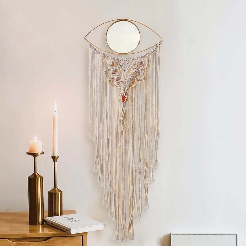 All Seeing Eye Macrame Wall Hanging