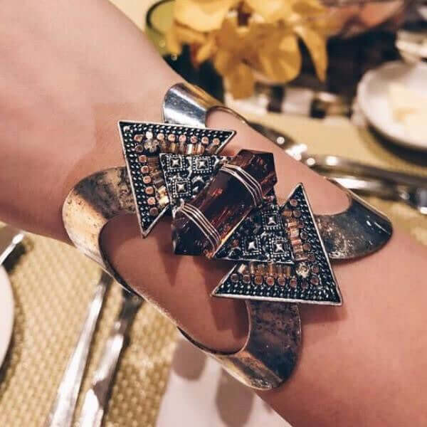Crystal Statement Cuff - Mandala Jane