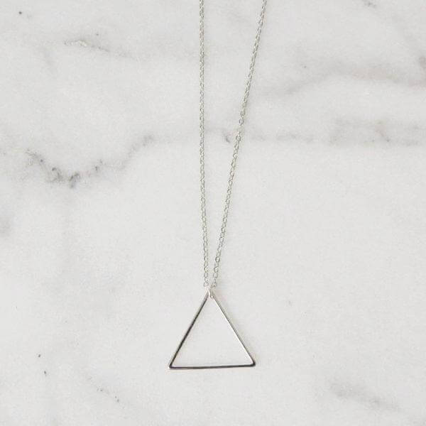 Triangle Pendant Long Necklace - Mandala Jane