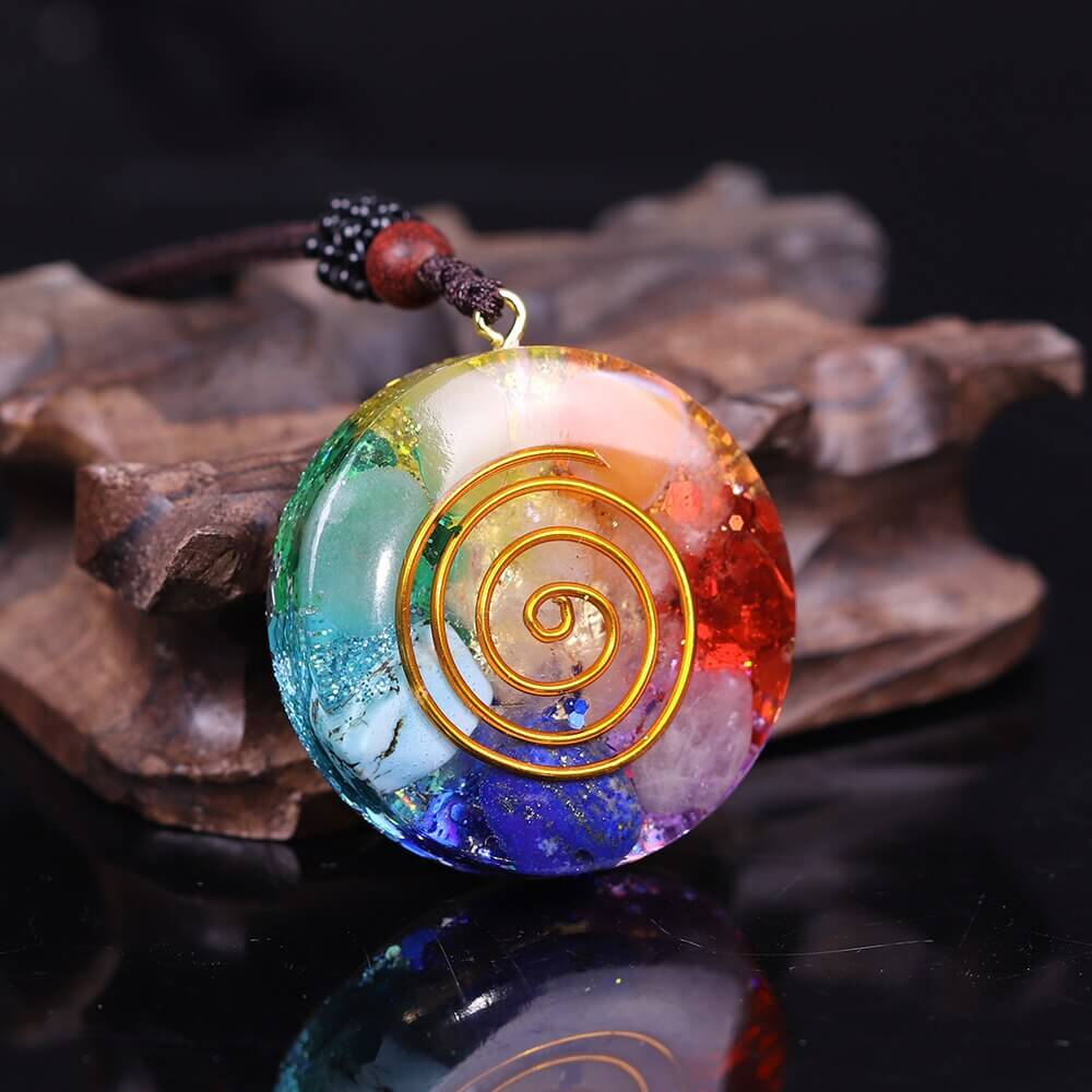 Chakra orgone emf protection on sale necklace