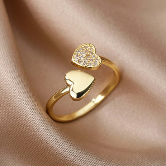 Hearts Of Gold Ring