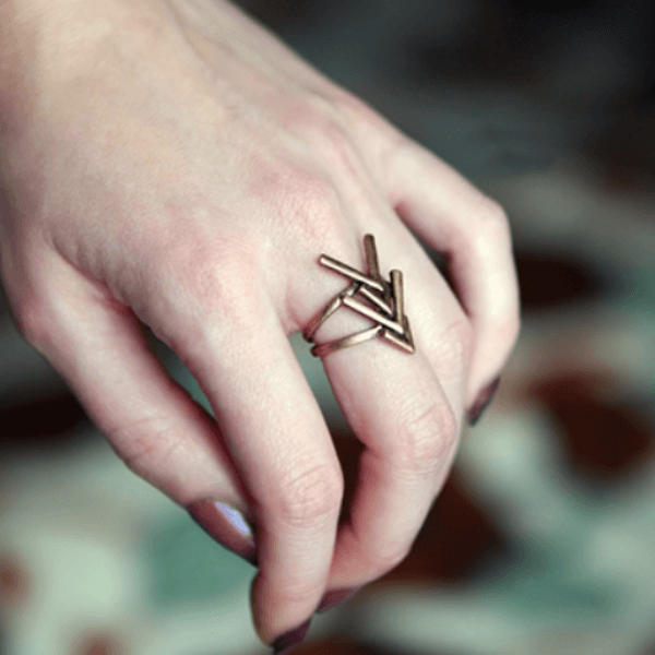 Rustic Arrow Ring - Mandala Jane