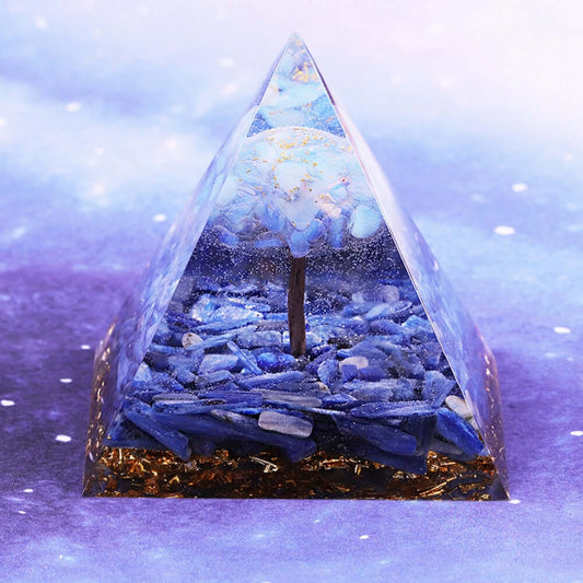 Tree Of Life Opal Crystal Pyramid