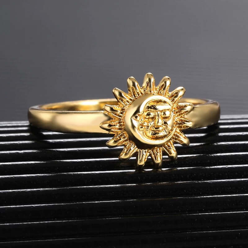 Sun & Moon Ring - Mandala Jane Jewelry