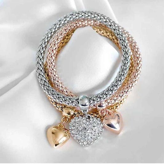 Charming Hearts Bracelet Set
