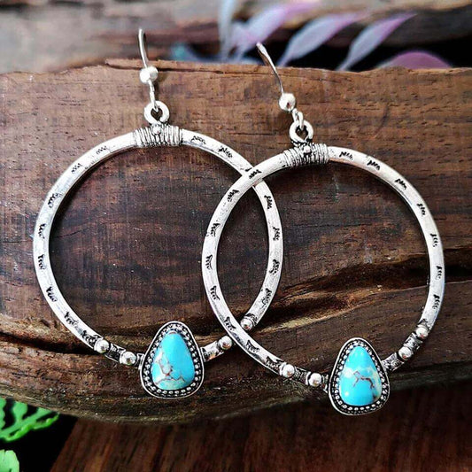 Canyonlands Hoop Earrings - Mandala Jane Jewelry, boho western earrings