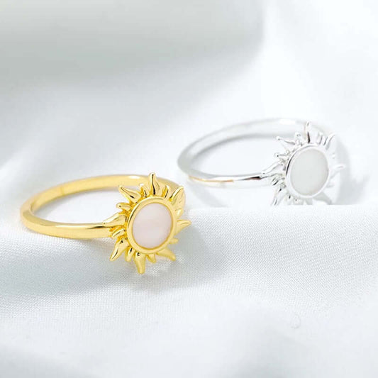 Opal Sun Ring - Mandala Jane Jewelry