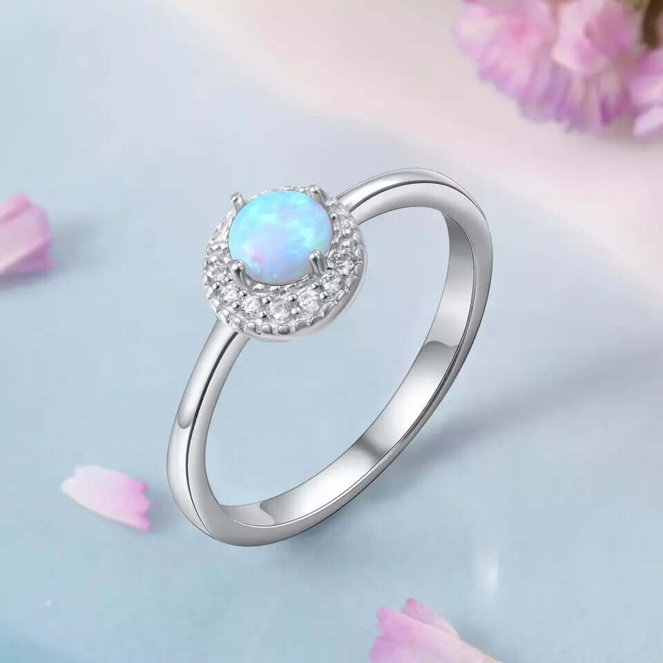 Opal Moon Ring - Mandala Jane