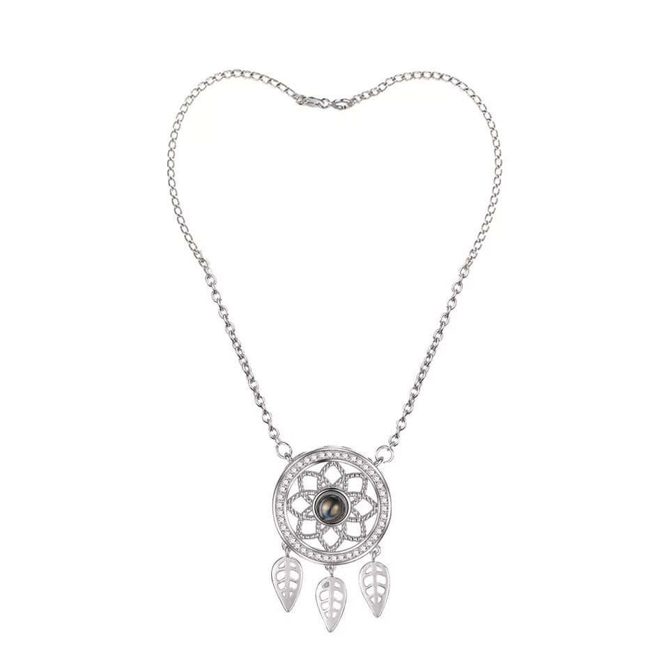 Dreamcatcher Necklace - Mandala Jane Jewelry, silver pendant necklace