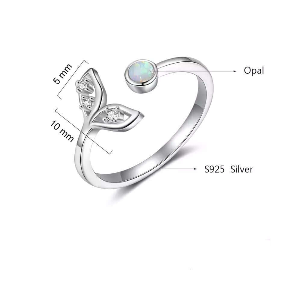 Mermaid Opal Ring - Mandala Jane