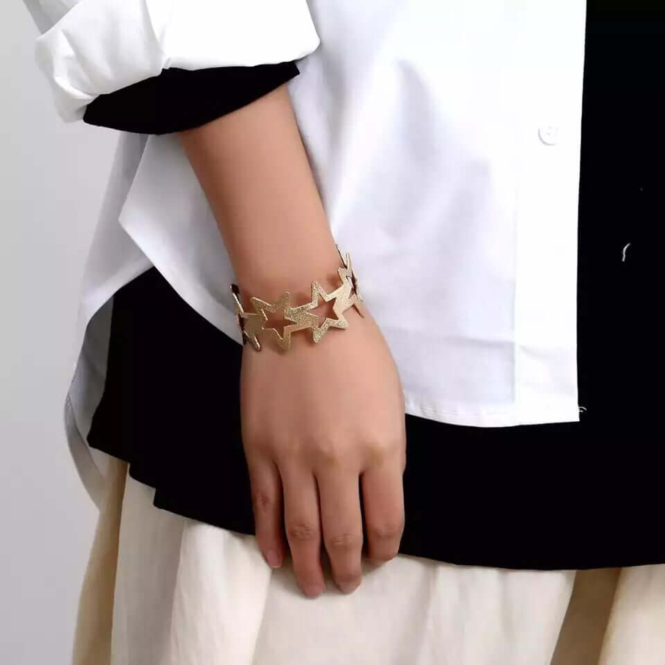Stardust Cuff Bracelet - Mandala Jane Jewelry, star cuff bracelet