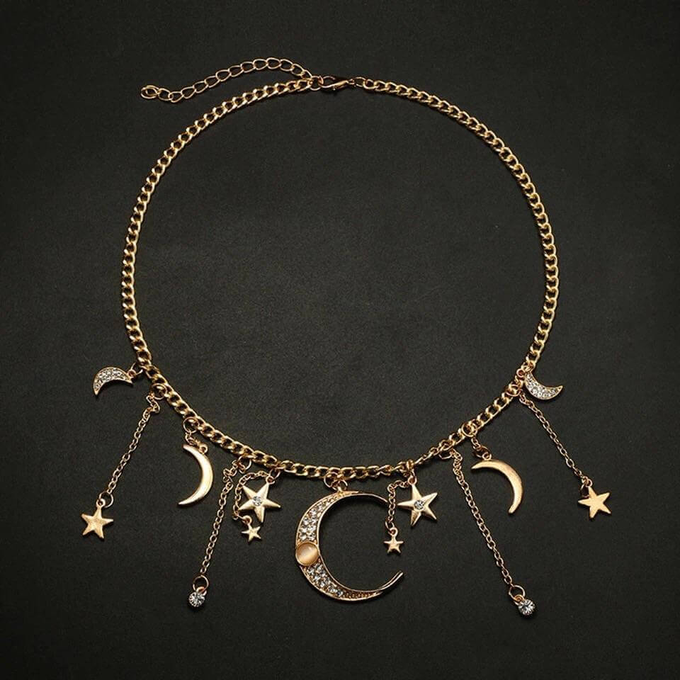 Celestial Goddess Charm Necklace - Mandala Jane