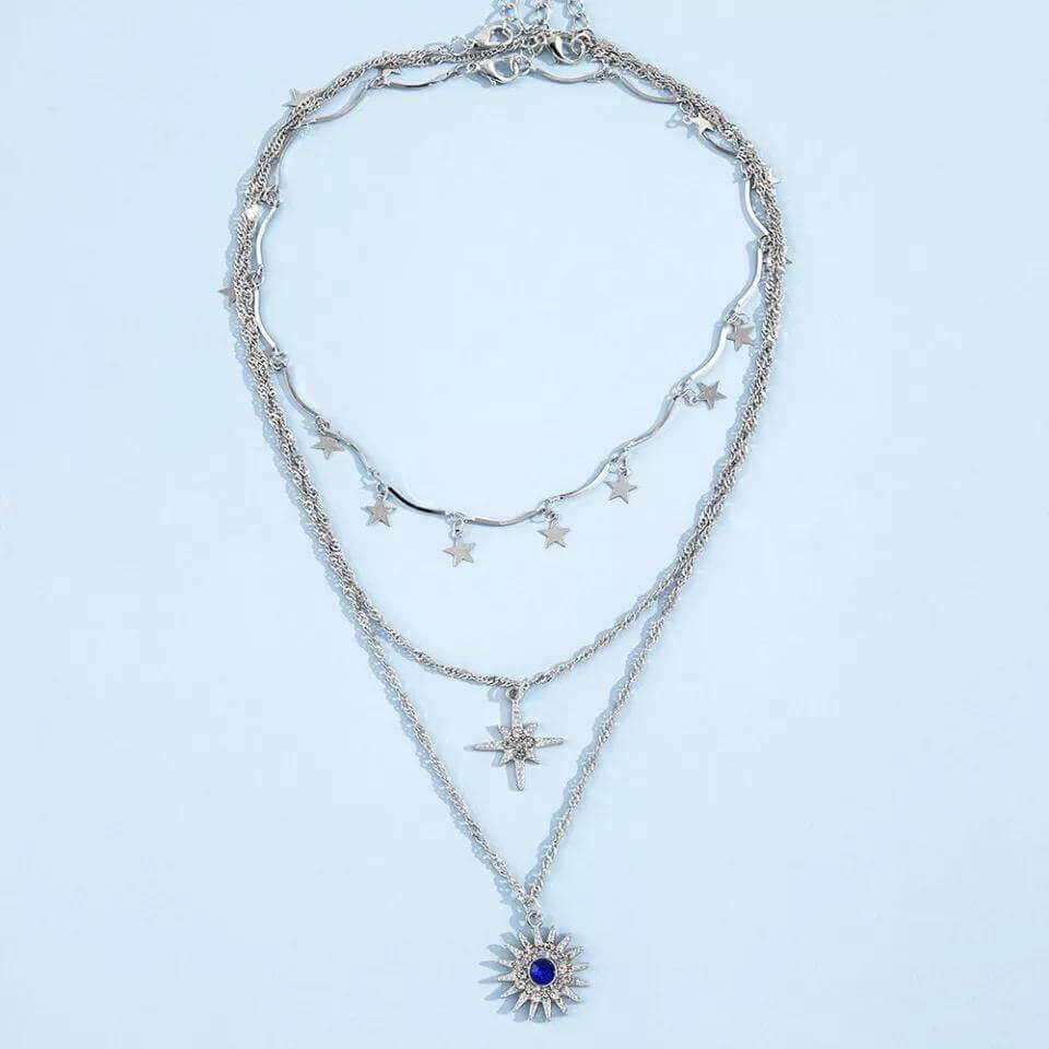 Celestial Goddess Layered Necklace - Mandala Jane