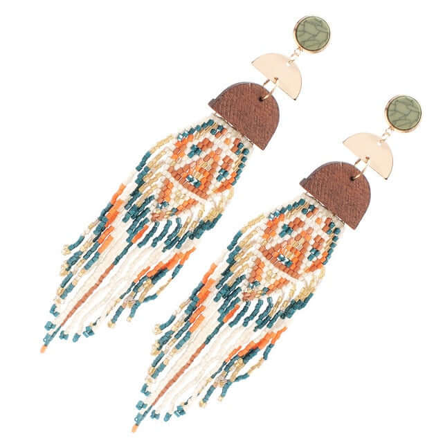Durango Beaded Earrings - Mandala Jane Jewelry, boho western earrings