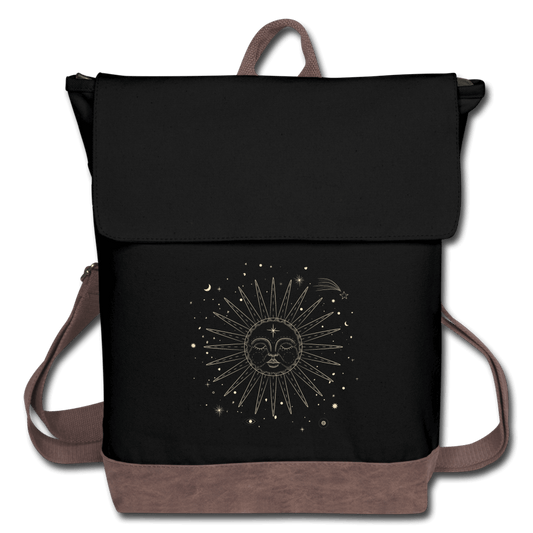 The Sun Goddess Backpack, black - Mandala Jane Apparel, celestial