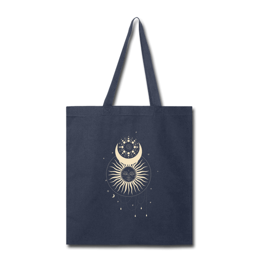 Cosmic Wanderer Tote Bag - navy