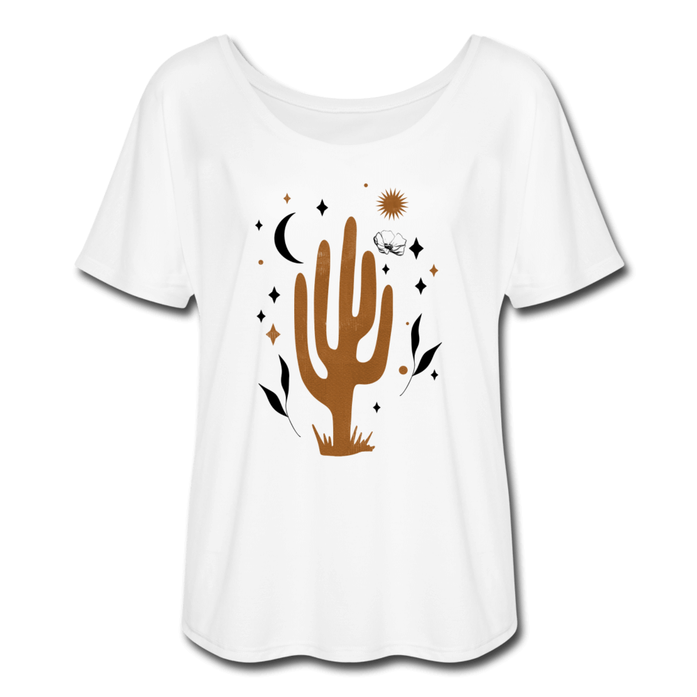 Desert Dweller Flowy T-Shirt - white