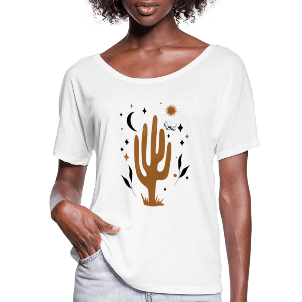 Desert Dweller Flowy T-Shirt - white