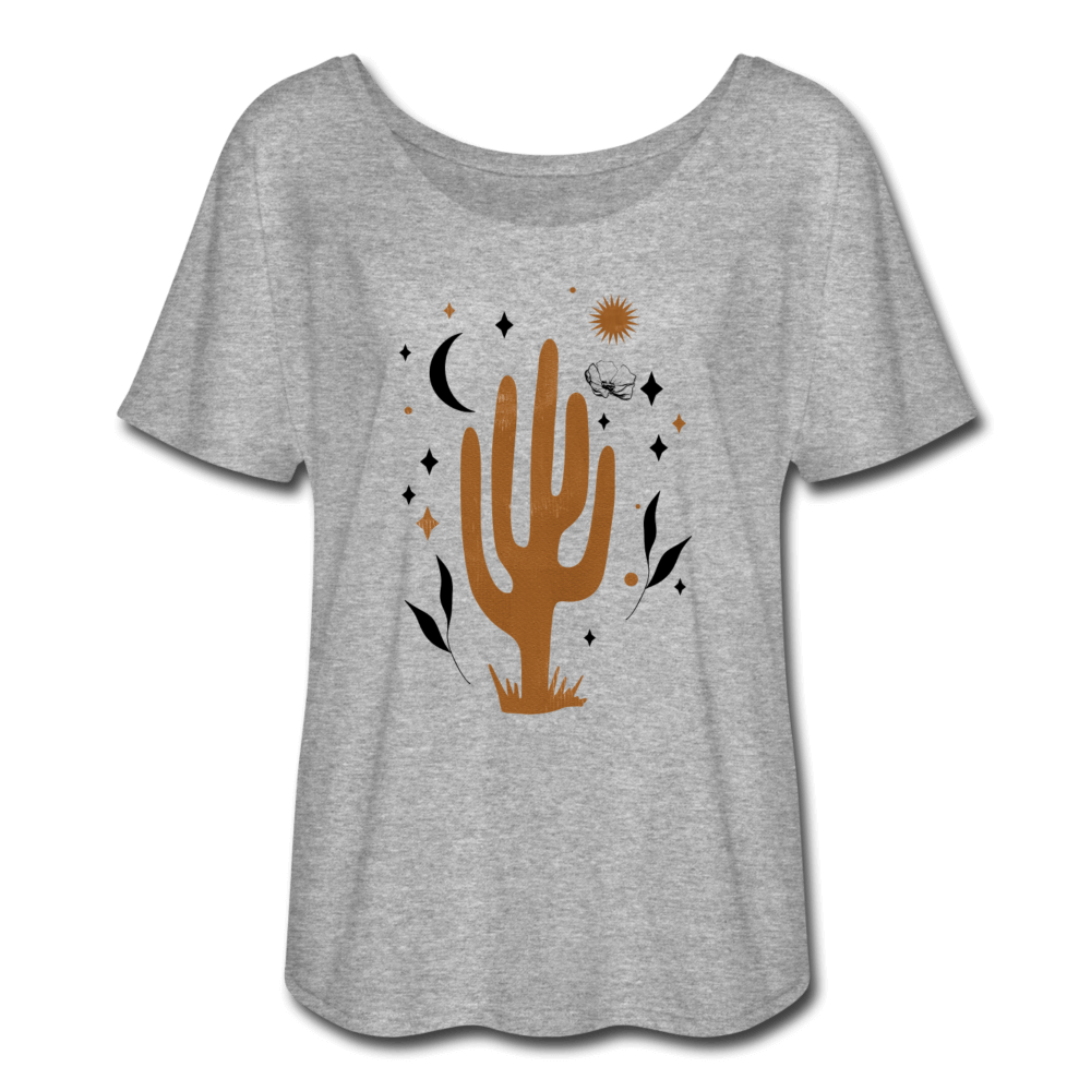 Desert Dweller Flowy T-Shirt - heather gray