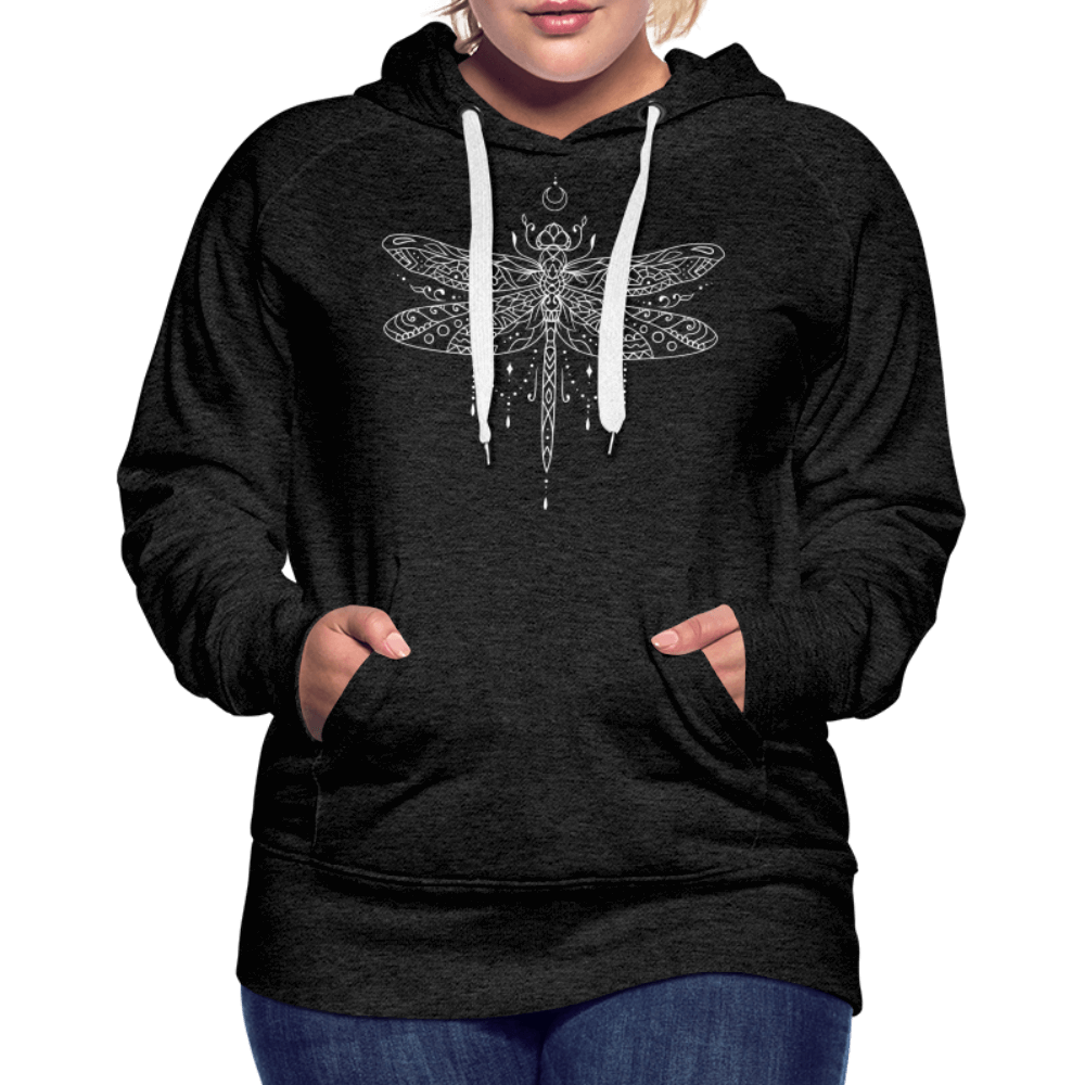 Dragonfly Hoodie - charcoal grey