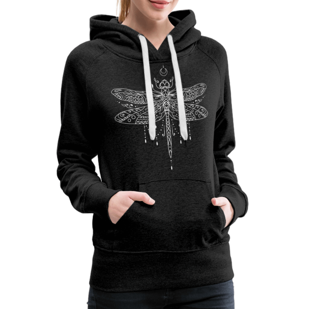 Dragonfly Hoodie - charcoal grey